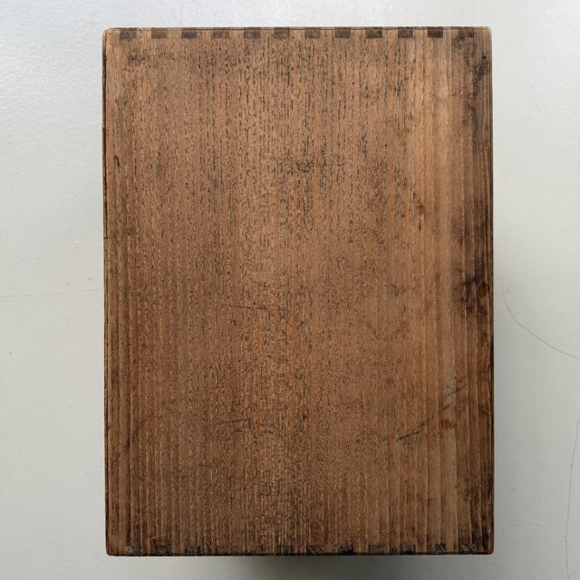 Small Japanese Drawer Cabinet with Black-Lacquered Drawer Interiors, 1930s For Sale - Image 10 of 12