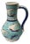 1970s Turkish Blue Sailboat Pottery Jug or Vase For Sale