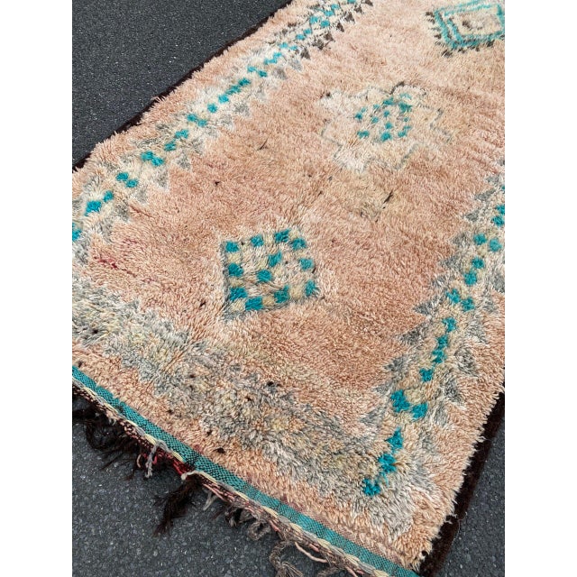 Berber Tribes of Morocco Vintage Moroccan Boujaad Rug For Sale - Image 4 of 6
