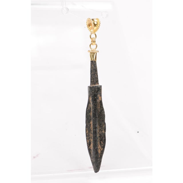 Contemporary Roman Spear Pendant W 21k Bail For Sale - Image 3 of 13