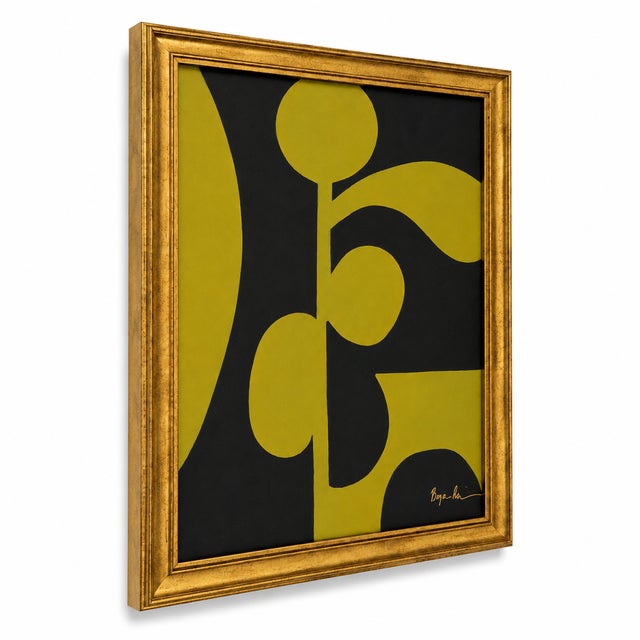Mid-Century Modern Modular Bloom Painting Framed— By Bryan Boomershine For Sale - Image 3 of 6