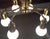 Mid-Century Modern German Six-Light Polished Brass Ceiling Lamp, 1970s For Sale - Image 6 of 8