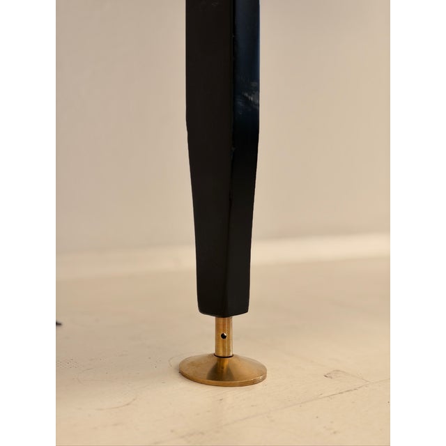 1970s Vintage Bookcase in Wood with Metal and Brass Tips, 1970s For Sale - Image 5 of 18