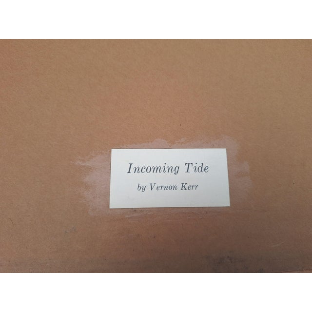 Incoming Tide by Vernon Kerr Mid-Century Modern California Coastal Reproduction Print For Sale - Image 4 of 8