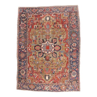 Late 19th Century Persian Serapi Rug, 10'11 X 14'02 For Sale