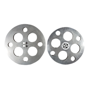 Pair of Vintage Original Large Goldberg Bros. E-Z-Hub #3450366 Metal Film Reels