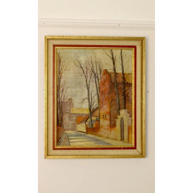 Sven Bertil Berg, Street, 1946, Oil on Canvas, Framed For Sale - Image 8 of 11
