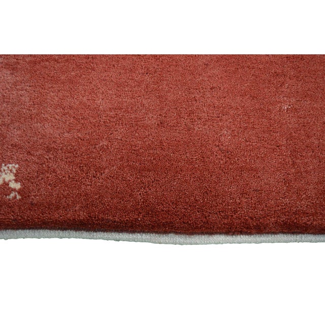 Hand-Knotted Gabbeh Loribaft Rug For Sale - Image 6 of 9