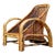 Vintage Coastal 1950s Pencil Reed Lounge Chair For Sale