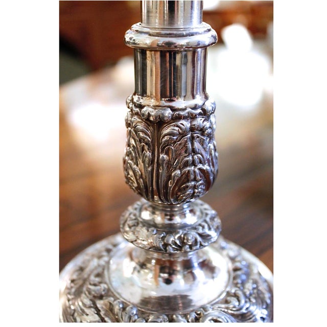 English Georgian Sheffield Silver on Copper Telescopic Candlesticks - A Pair For Sale - Image 4 of 10