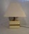 Ivory Colored Epoxy Cube Table Lamp from Bicchielli Italy For Sale - Image 11 of 14