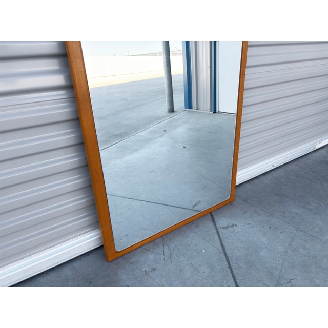 Danish Modern Teak Wall Mirror by Arenkiel for Torring For Sale In Los Angeles - Image 6 of 9