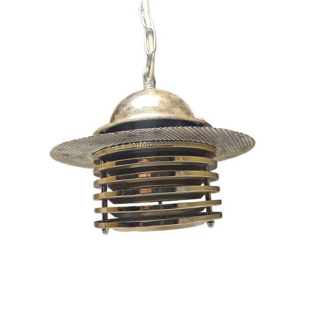 1970s Postmodern Communist Pendant Lamp, Poland, 1970s For Sale - Image 5 of 11
