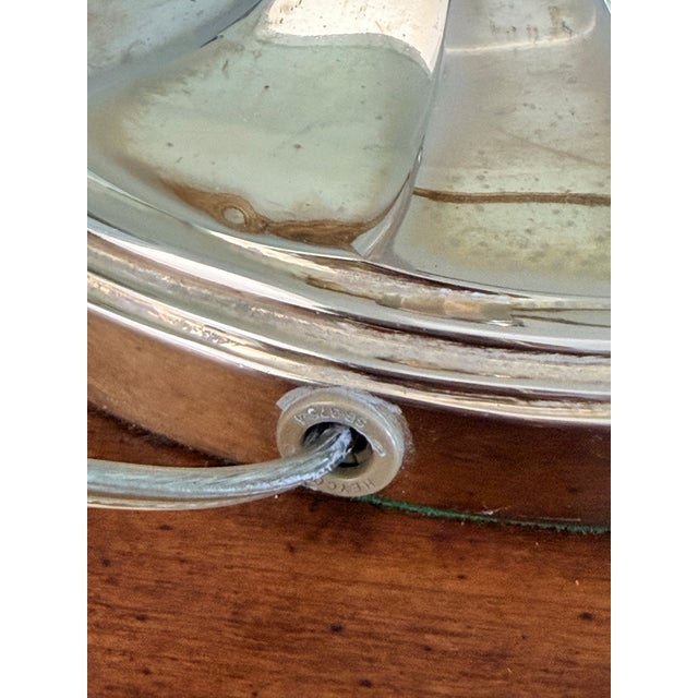 Pair of Silver Plate Candlestick Buffet Table Lamps For Sale - Image 12 of 12