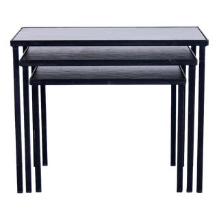 Vintage Slate Nesting Tables by by Floris Fiedeldij for Artimeta, 1960s, Set of 3 For Sale