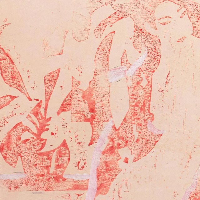 Mid-Century Modern 'Woman in a Kimono' by Victor Di Gesu, Paris, Louvre, Salon D'Automne, Académie Chaumière, Los Angeles County Museum of Art For Sale - Image 3 of 9