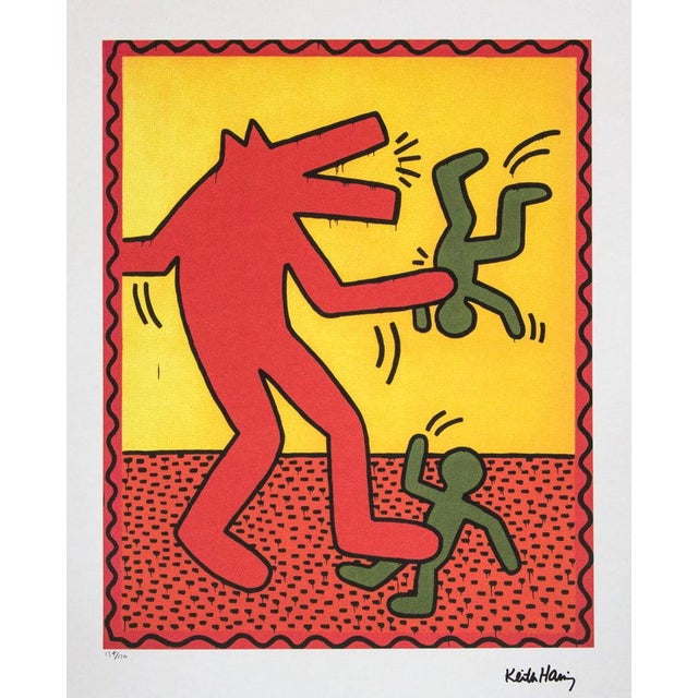 1970s After Keith Haring, Untitled, Limited Offset Print, 1970s, Ink & Paper For Sale - Image 5 of 5