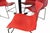 Rare Knoll Massimo Vignelli 1985 designed 5-piece dining set, including four vibrant red handkerchief stackable chairs and...