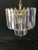 Italian Mid-Century Modern Three Tiered Clear Lucite Waterfall Chandeliers - A Pair For Sale In Naples, FL - Image 6 of 8
