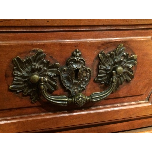 Brown Louis XV Period Commode with Serpentine Front For Sale - Image 8 of 13