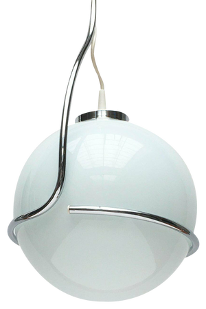 Mid-Century Space Age Italian Glass Ball Pendant, 1960s