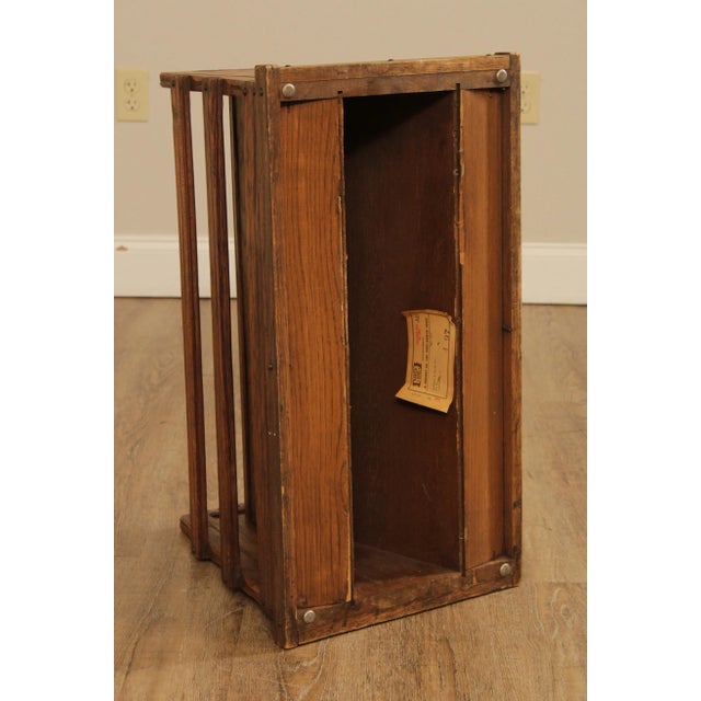 Brandt Ranch Oak Vintage Magazine Stand For Sale - Image 12 of 13