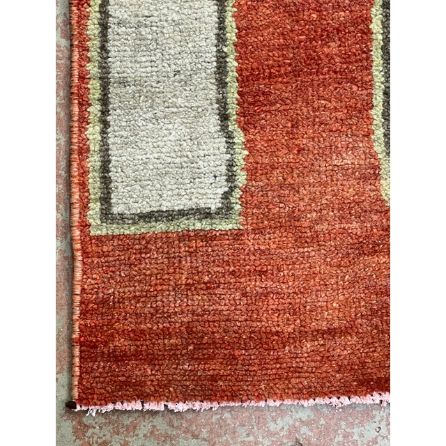 Vintage Turkish Hand Knotted Wool Rug 3’8” X 7’8” For Sale - Image 4 of 6