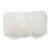 Modern Mongolian Lamb Fur Single Side Pillow in White For Sale