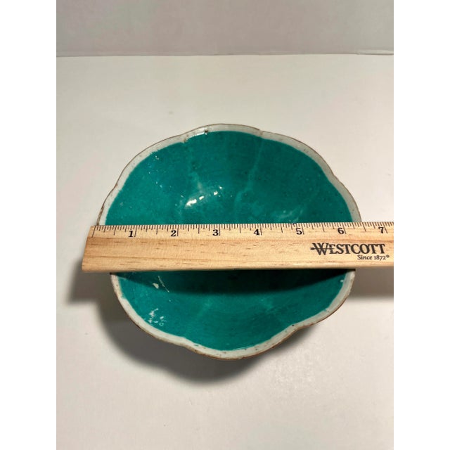 Late 19th Century Antique 19th Century Chinese Porcelain Qing Dynasty Green Bowl For Sale - Image 5 of 6