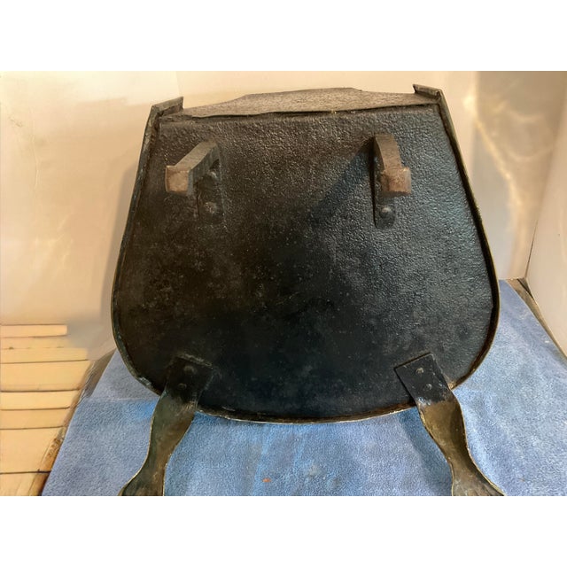 Metal Vintage Brass Cauldron Brazier or Planter For Sale - Image 7 of 11