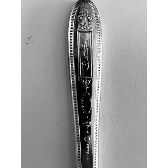 Community 1920's Community Silver Plate"Grosvenor" Pattern Dinner Knives “g” Monogram Set of 4 For Sale - Image 4 of 4