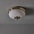 1970s 1970s Nickel and Opaline Glass Wall or Ceiling Lamp Attributed to Luigi Caccia Dominioni for Azucena For Sale - Image 5 of 18