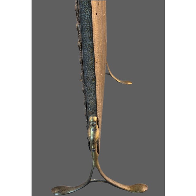 Antique Stamped Repousse Brass Figural Tavern Scene Fireplace Screen For Sale - Image 10 of 13