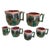 Late 19th Century Collection of Six Etruscan Majolica Shell and Seaweed Pitchers For Sale