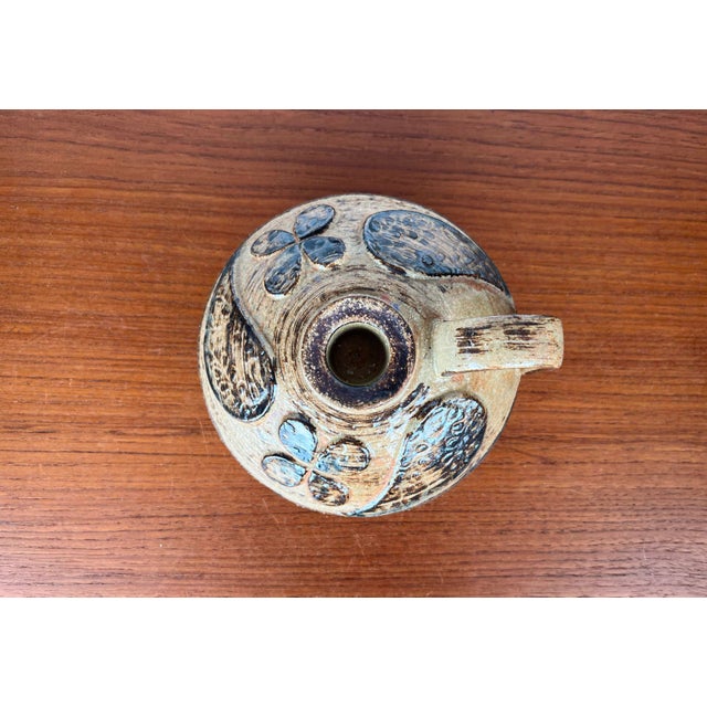 Mid-Century Modern Danish Studio Pottery Mushroom Candleholder in Stoneware by Haico Nitzsche for Søholm, 1960s, in Very...