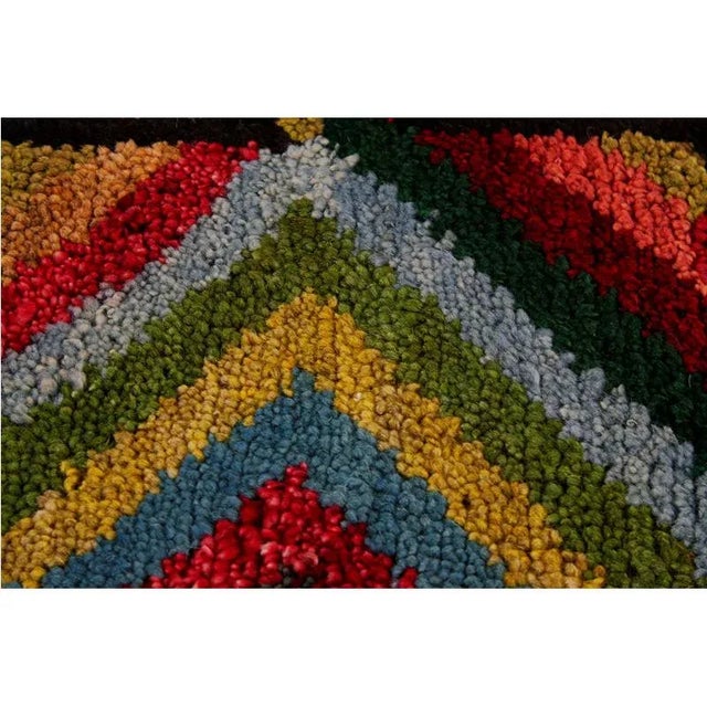 Handwoven Scandinavian Style Persian Kilim Area Rug - 4′5" × 5′9″ For Sale In Dallas - Image 6 of 11