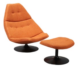 Example of Orange Artifort Accent Chairs