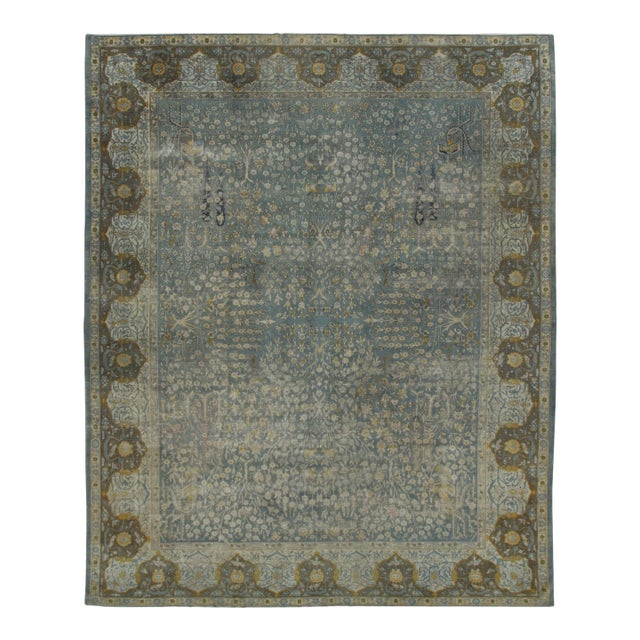 Oversized Antique 20th Century Indo-Persian Rug With Floral Vinery - Rug & Kilim For Sale