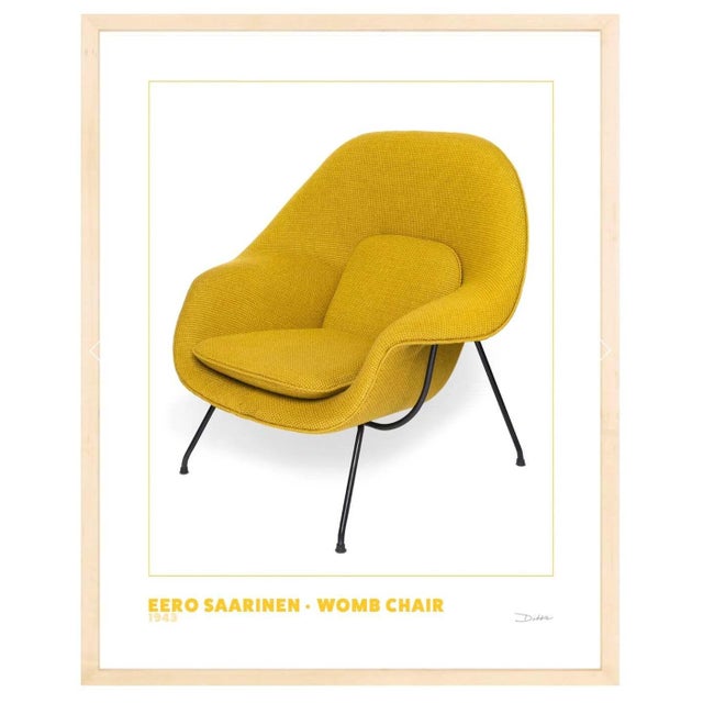 Womb Chair Print - Mid-Century Design Photograph (Framed 16x20 Print) For Sale