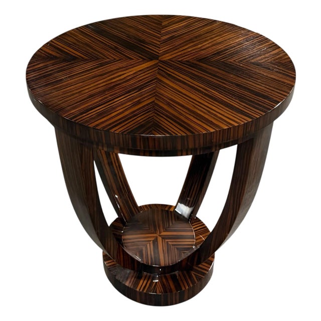 Macassar Ebony Art Deco Style Side Table by Enrique Garcel For Sale