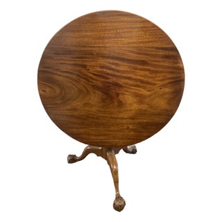 18th Century Chippendale Birdcage Tilt Top Table For Sale