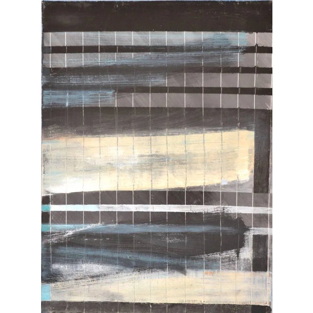 Abstract Peter Rossiter Broken Grid: Mixed Media Contemporary Painting by Peter Rossiter 2015 For Sale - Image 3 of 3