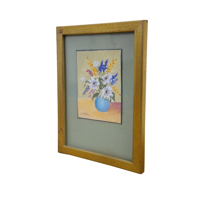 2 Mid Century Still Life Watercolor Paintings by Helen J. McRae of New York. Circa mid-20th Century. Helen had masters in...