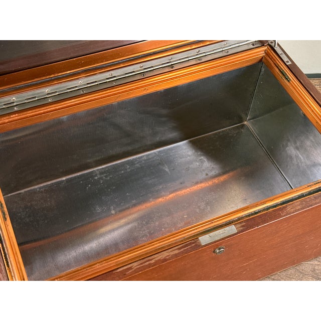 Antique c.1920's Benson & Hedges Wooden Cigar Humidor Box For Sale - Image 11 of 17