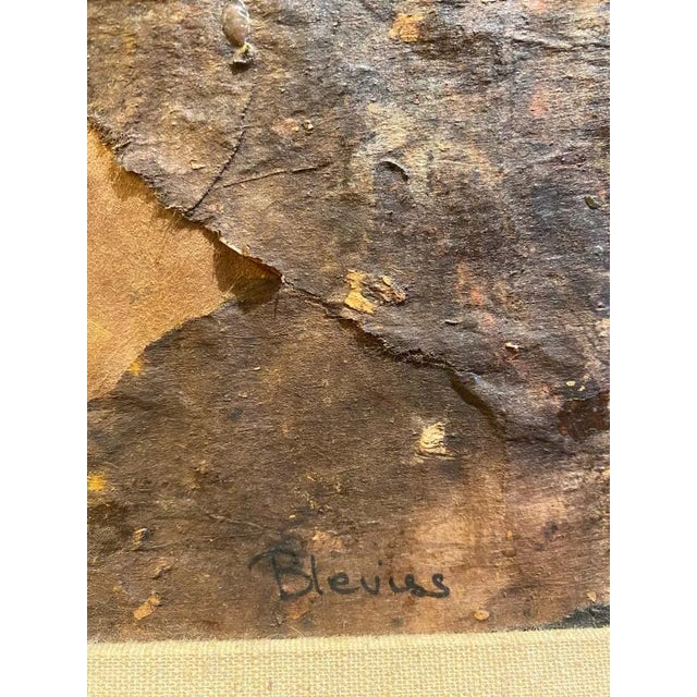 Upon first seeing this mixed media piece by Shirley Bleviss, its layered forms, colors, and textures pull us to the heart...