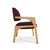Arches Dining Chair in Dark Red Bouclé and Oak from Insidherland, in New conditions. Designed from 2000 Labeled by Maker