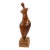 1940s Standing Nude, Wood Carved Scupture, Signed For Sale