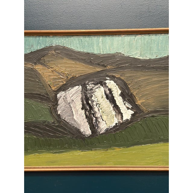 Thage Carlson, Abstract Landscape, 1950s, Oil on Panel, Framed For Sale - Image 16 of 18