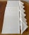 Late 20th Century Waterford Table Linens Vintage White Set of Seven Place mats and Napkins. The place mat measures. 17.25...