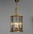 1970s French Neoclassic Bronze Lantern with Curved Glass, 1970s For Sale - Image 5 of 7